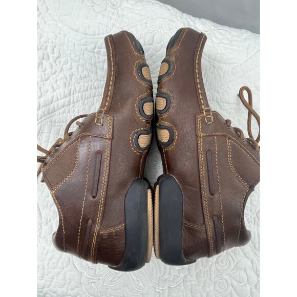 Roper Men\'s Size 8 Brown Leather Lace-Up Shoes – Casual & Dress Comfortable